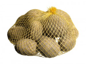 potatoes in a net